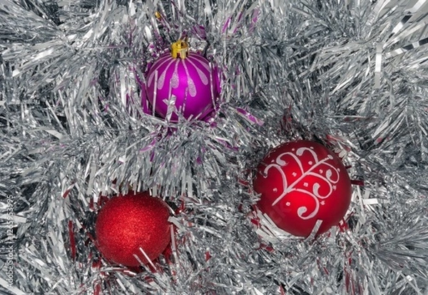 Fototapeta christmas tree decorations