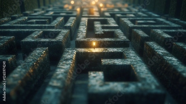 Obraz Maze Complexity and Human Navigation: A Visual Guide