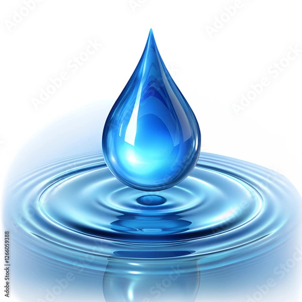 Obraz water drop vector illustration