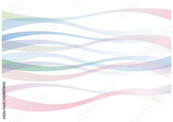 Obraz 淡いカラーの春風ライン