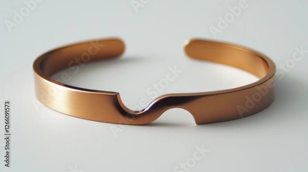 Obraz Copper bangle, minimalist design, studio shot, smooth surface