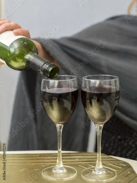 Obraz Pouring Red Wine