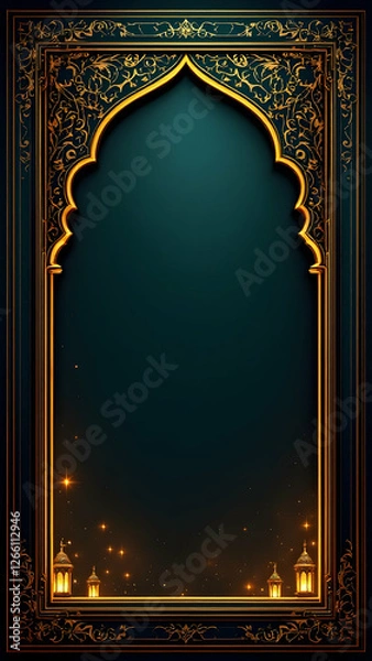 Obraz Ramadan Border Frame Copy Space Area
