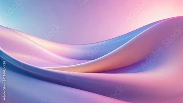 Fototapeta generative ai.  a pink and blue abstract background with wavy lines, creating a beautiful and mesmerizing effect. The colors blend together to create a unique and captivating visual