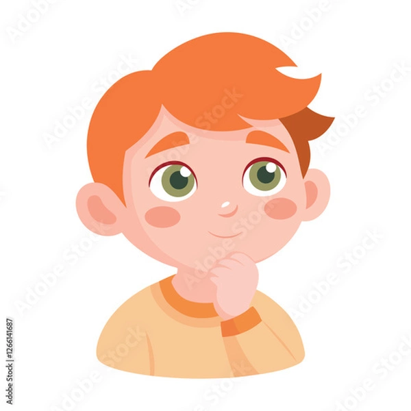 Obraz Person thinking child