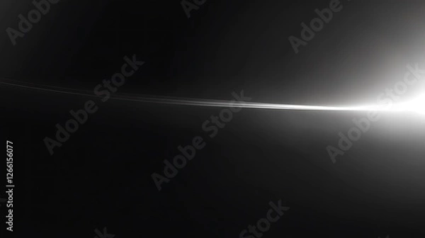 Fototapeta Light streak, dark background, abstract design