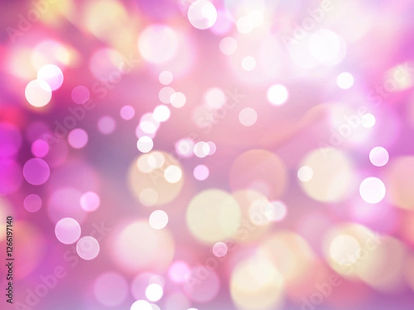 Obraz Bokeh with multi colors, Festive lights bokeh background, Defocused bokeh lights, Blurred bokeh, Bokeh light vintage background