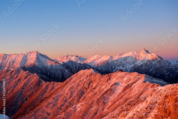 Fototapeta 燕岳から見た表銀座[長野県]