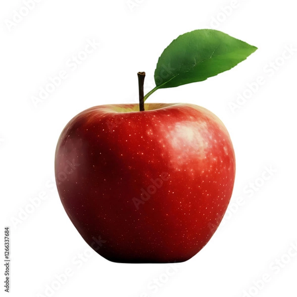 Obraz red apple isolated on white