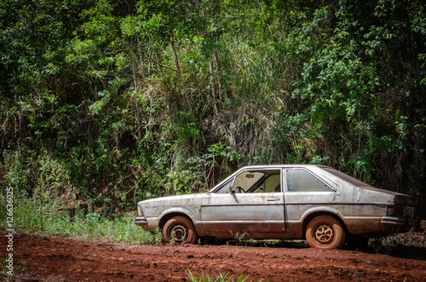 Obraz Abandoned car