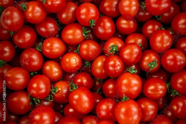 Fototapeta cherry tomatoes background pattern