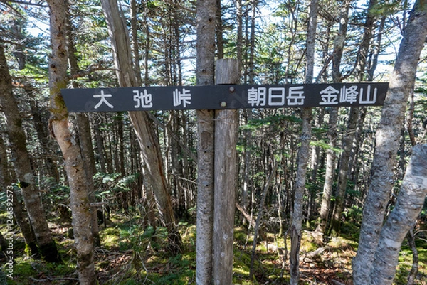 Fototapeta Kinpusan, Mt. Asahidake and surrounding views