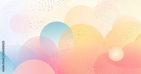 Obraz Abstract background with pastel colors and halftone dots, a beautiful color gradient, white space in the center for text or design