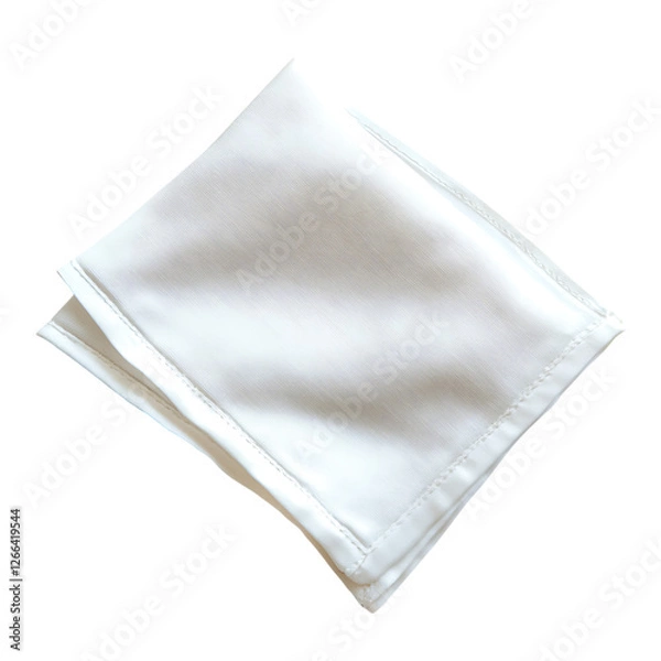 Fototapeta handkerchief Advertisement isolated on white background full depth of field 
