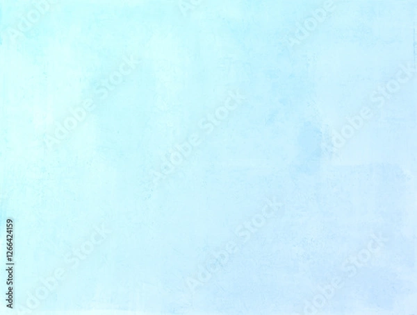 Obraz 水彩テクスチャ ブルーグラデ 夏 水色 背景素材 質感 明るい にじみ 手書き