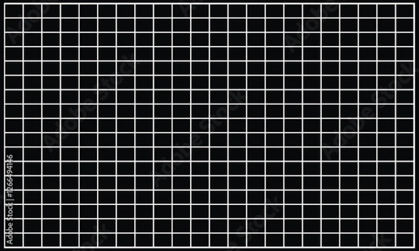 Obraz Horizontal grid square graph line page, mockup empty squared grid graph, paper grid square graph line texture of note book blank for notes - stock vector .