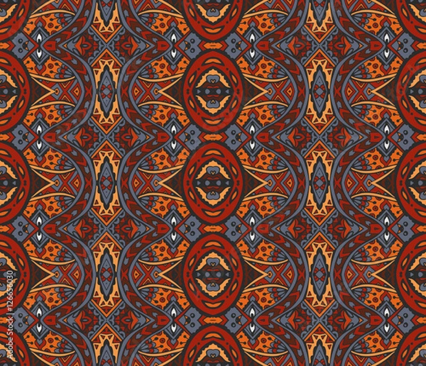 Obraz Abstract mosaic  vintage ethnic seamless pattern 