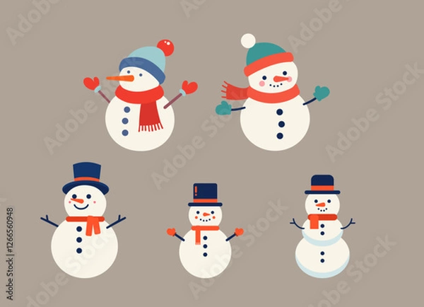 Obraz Snowman icons