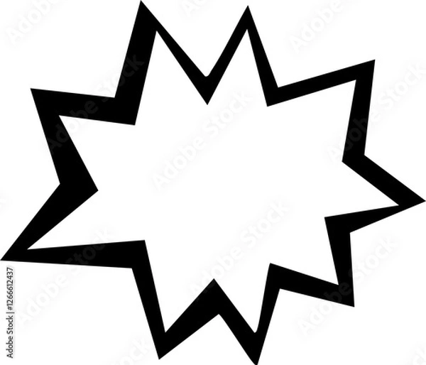 Fototapeta Hand Drawn Bubble Chat Icon