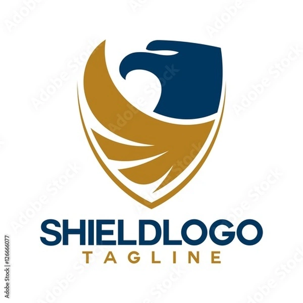 Obraz shield vector logo