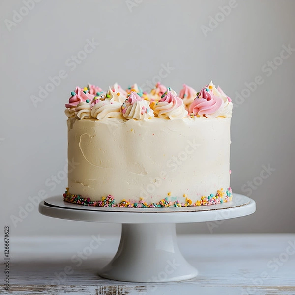 Obraz a beautiful birthday cake