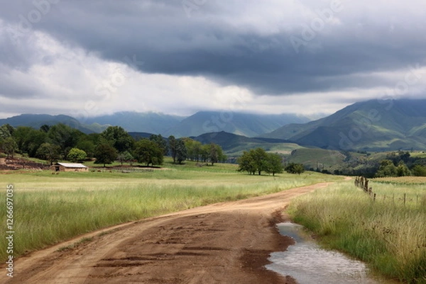 Fototapeta Road landscape