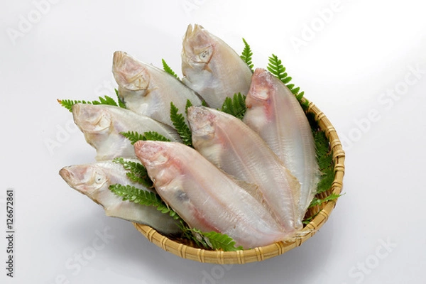 Obraz かれい一夜干しざる盛り