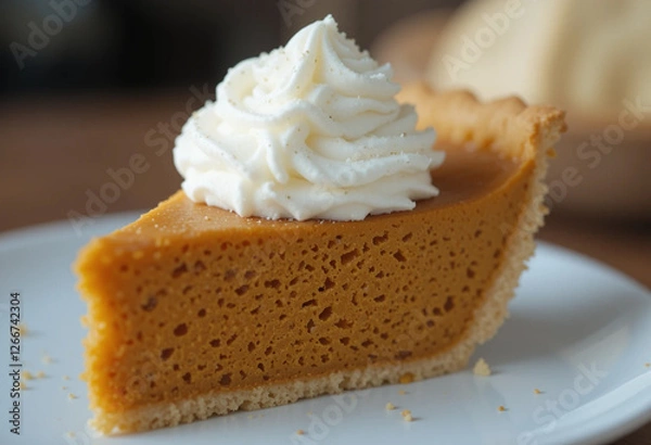 Obraz slice of pumpkin cake