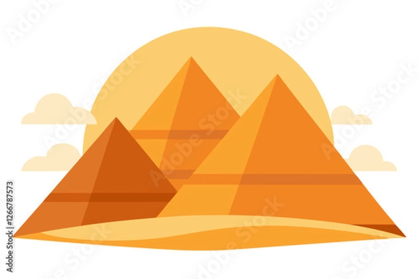 Obraz pyramids in egypt