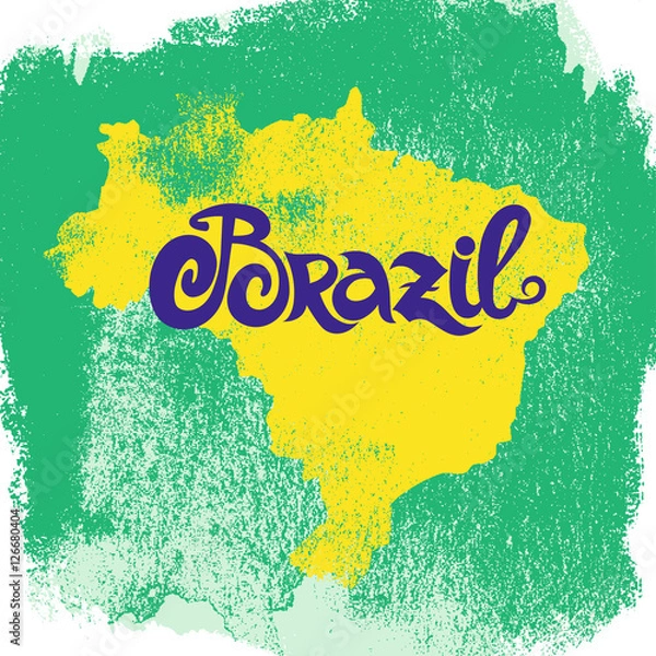 Obraz Brazil. Abstract vector background
