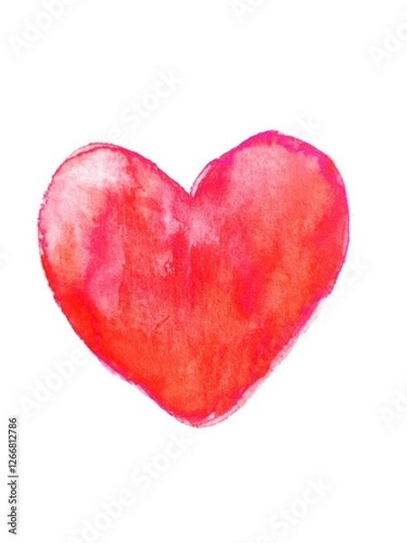 Obraz 可愛らしい水彩画のハート