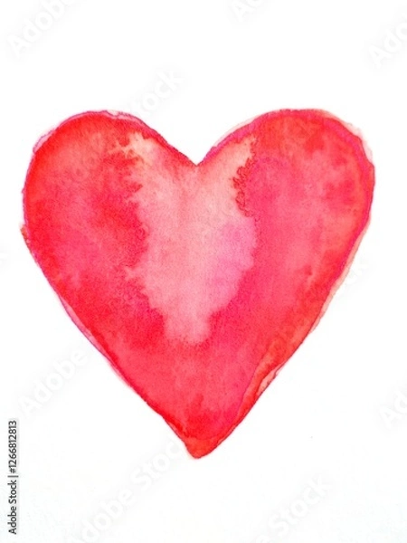 Obraz 可愛らしい水彩画のハート