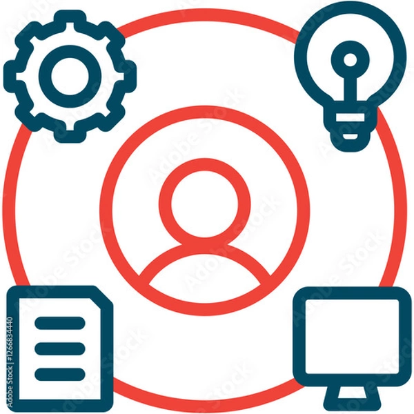 Fototapeta Role Icon