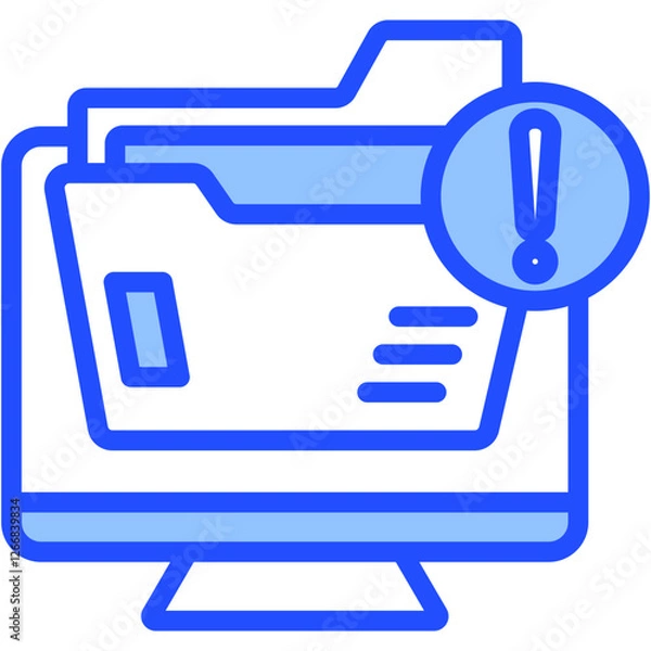 Fototapeta Attention Folder Icon