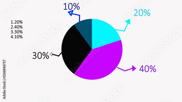 Fototapeta infographics charts animations.