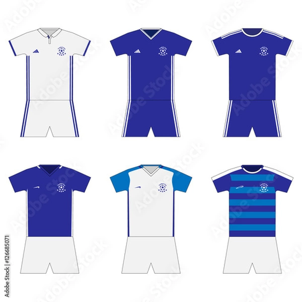 Obraz Football kit. template. set