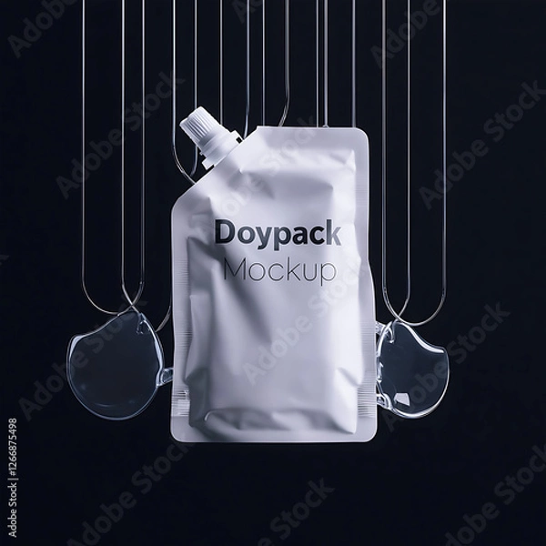 Obraz Blank doypack package mockup for product