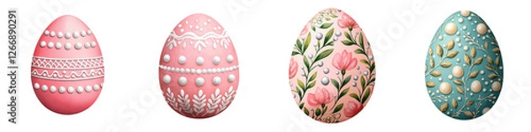 Fototapeta Easter egg decorating event home art display colorful environment close-up view creative celebration