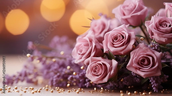 Fototapeta Flower pink background