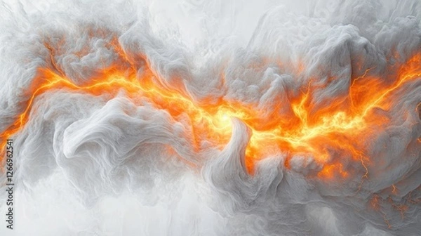 Fototapeta Intense Storm Clouds in Overhead View