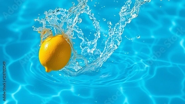 Obraz Lemon in Blue Water