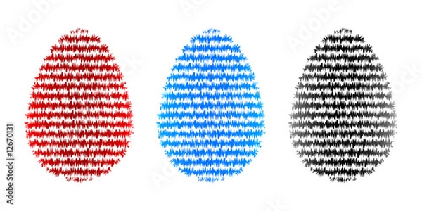 Fototapeta Abstract easter eggs vector illustration