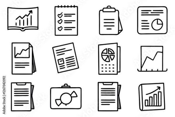 Fototapeta Report Development Techniques for Accurate Analysis Line Art