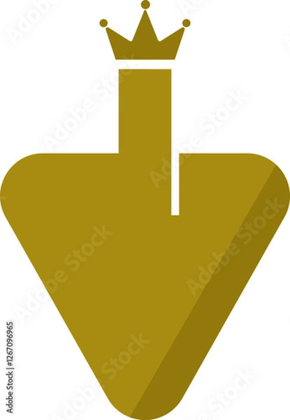 Obraz shovel king logo design element