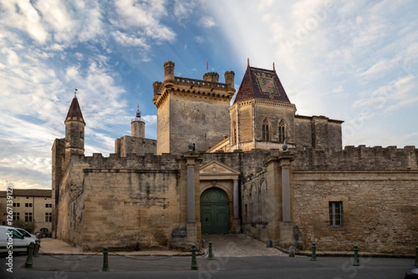 Obraz Chateau of Duke of Uzes in France