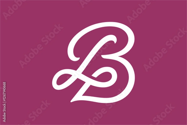 Obraz BL Letter Logo Design