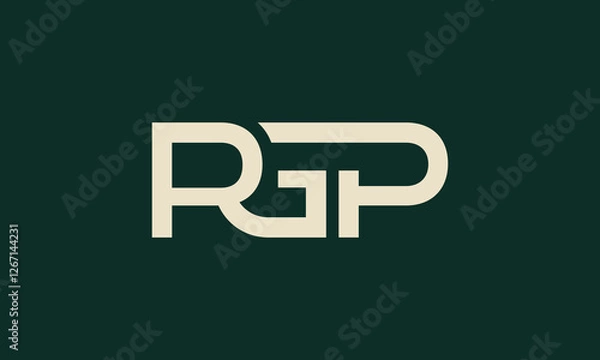 Obraz RGP monogram logo design