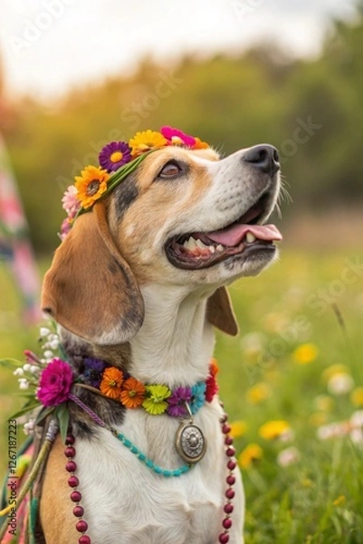 Obraz Hippy dog
