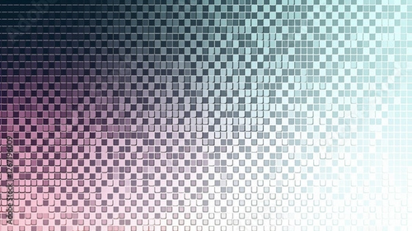 Obraz Soft Gradient Pixelated Grid Pattern in Neutral Tones