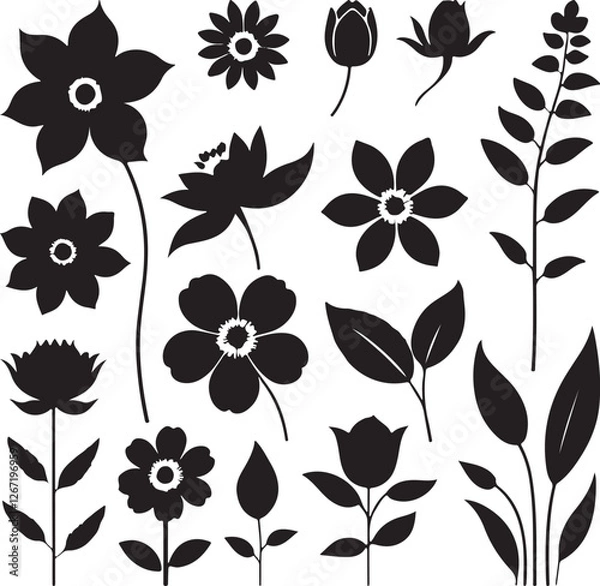 Fototapeta seamless floral pattern